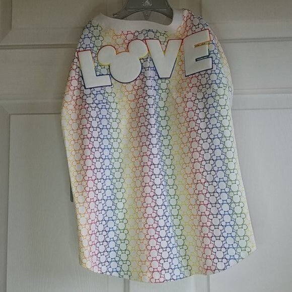Dog T Shirt Disney Spirit Jersey Pride Rainbow EX Large Top Shirt MICKEY MOUSE - Picture 9 of 10